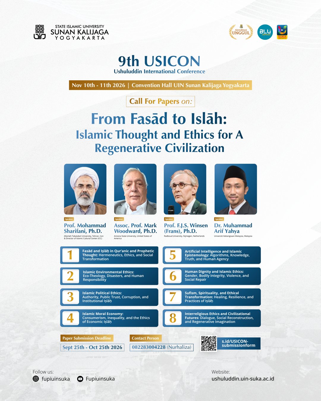 Official 9th USICON 2026 Call for Papers flyer